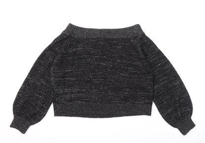 Womens UK Size M Divided by H&M Black Pullover Jumper