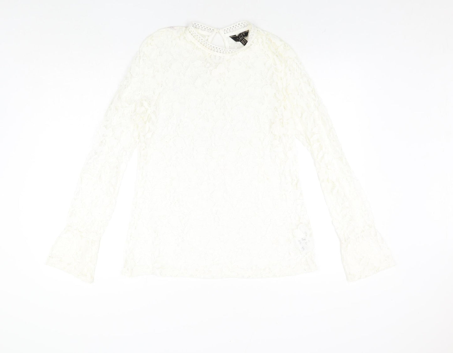 Womens UK Size 16 Lipsy Ivory Basic Blouse