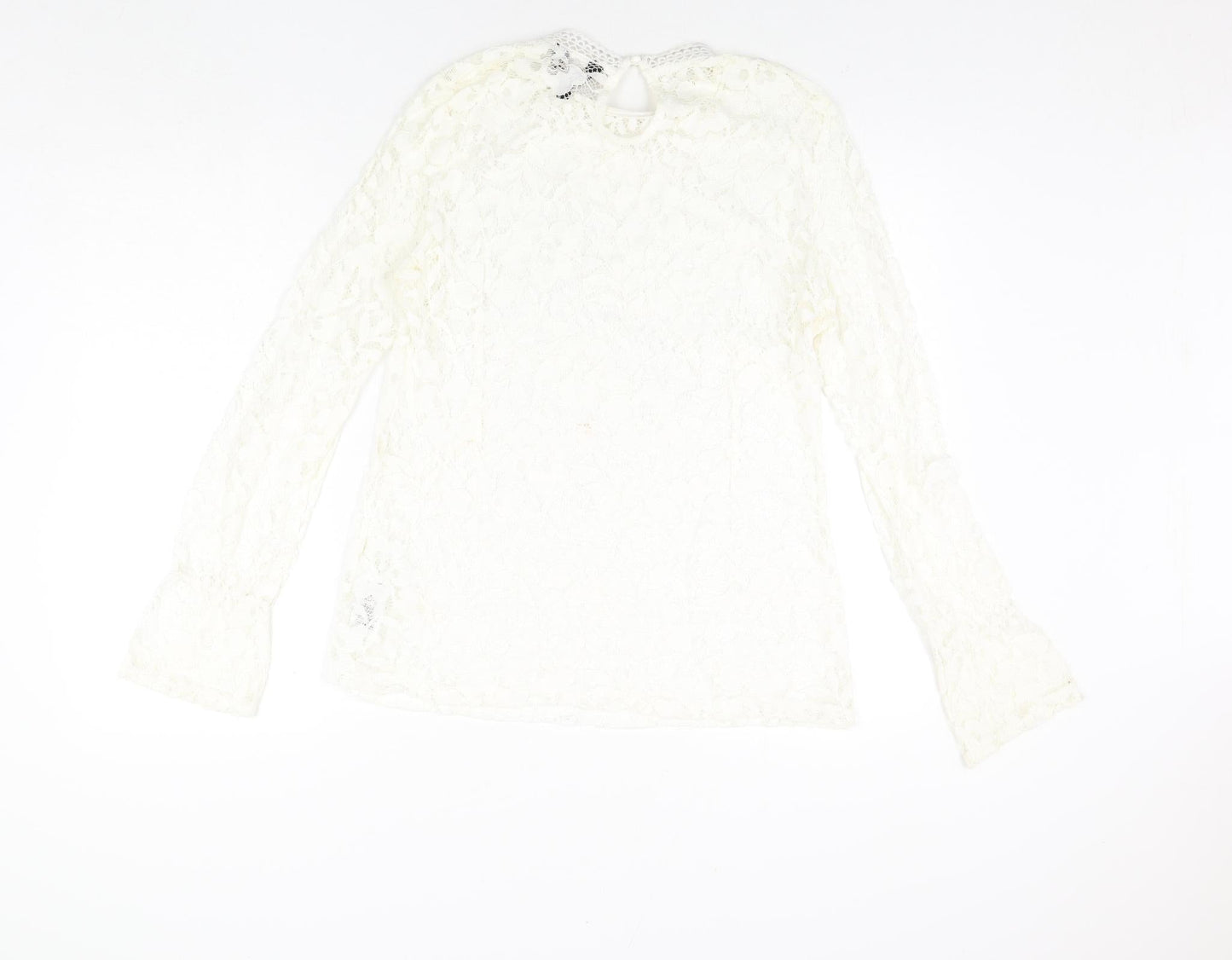 Womens UK Size 16 Lipsy Ivory Basic Blouse