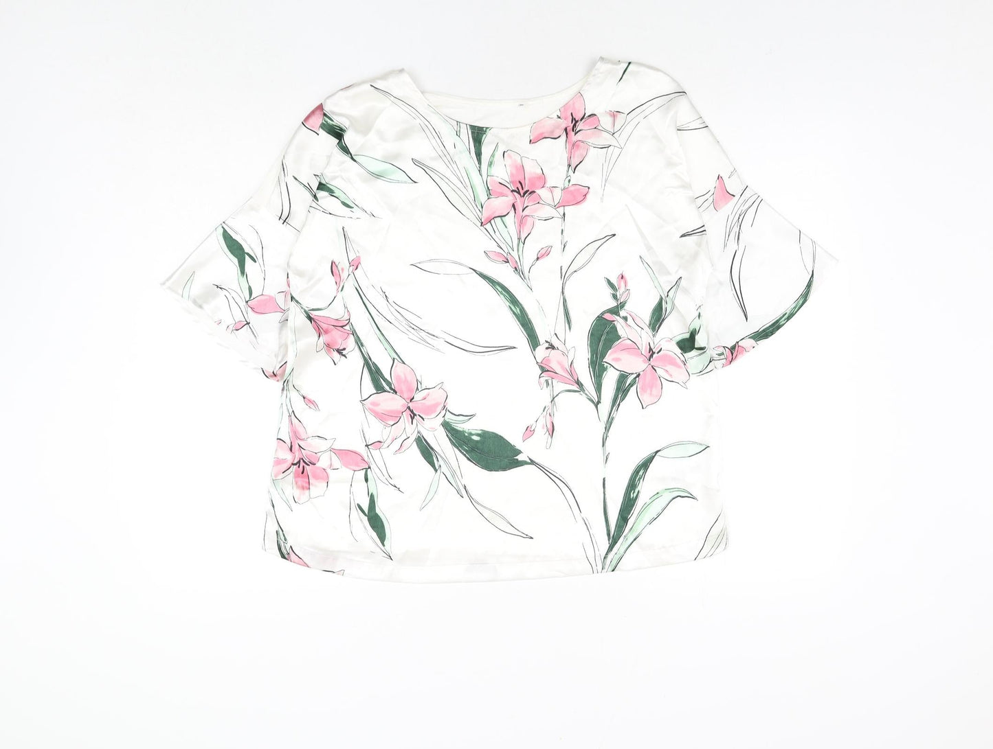 Womens UK Size 10 Marks and Spencer White Basic Blouse
