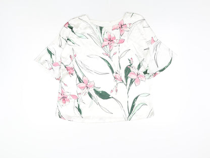 Womens UK Size 10 Marks and Spencer White Basic Blouse