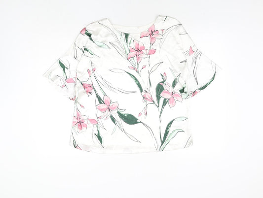 Womens UK Size 10 Marks and Spencer White Basic Blouse