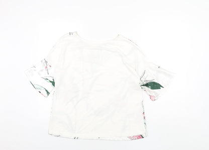 Womens UK Size 10 Marks and Spencer White Basic Blouse