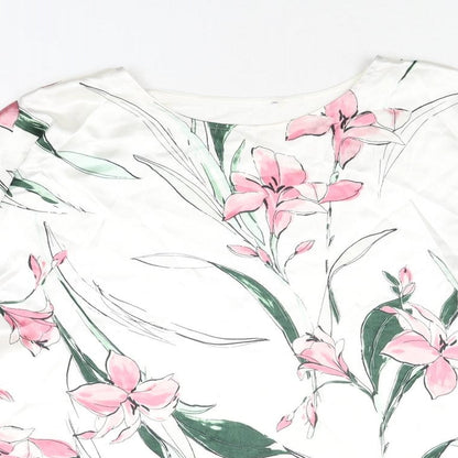 Womens UK Size 10 Marks and Spencer White Basic Blouse