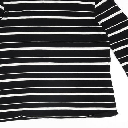 Womens UK Size 8 Warehouse Black Basic Blouse