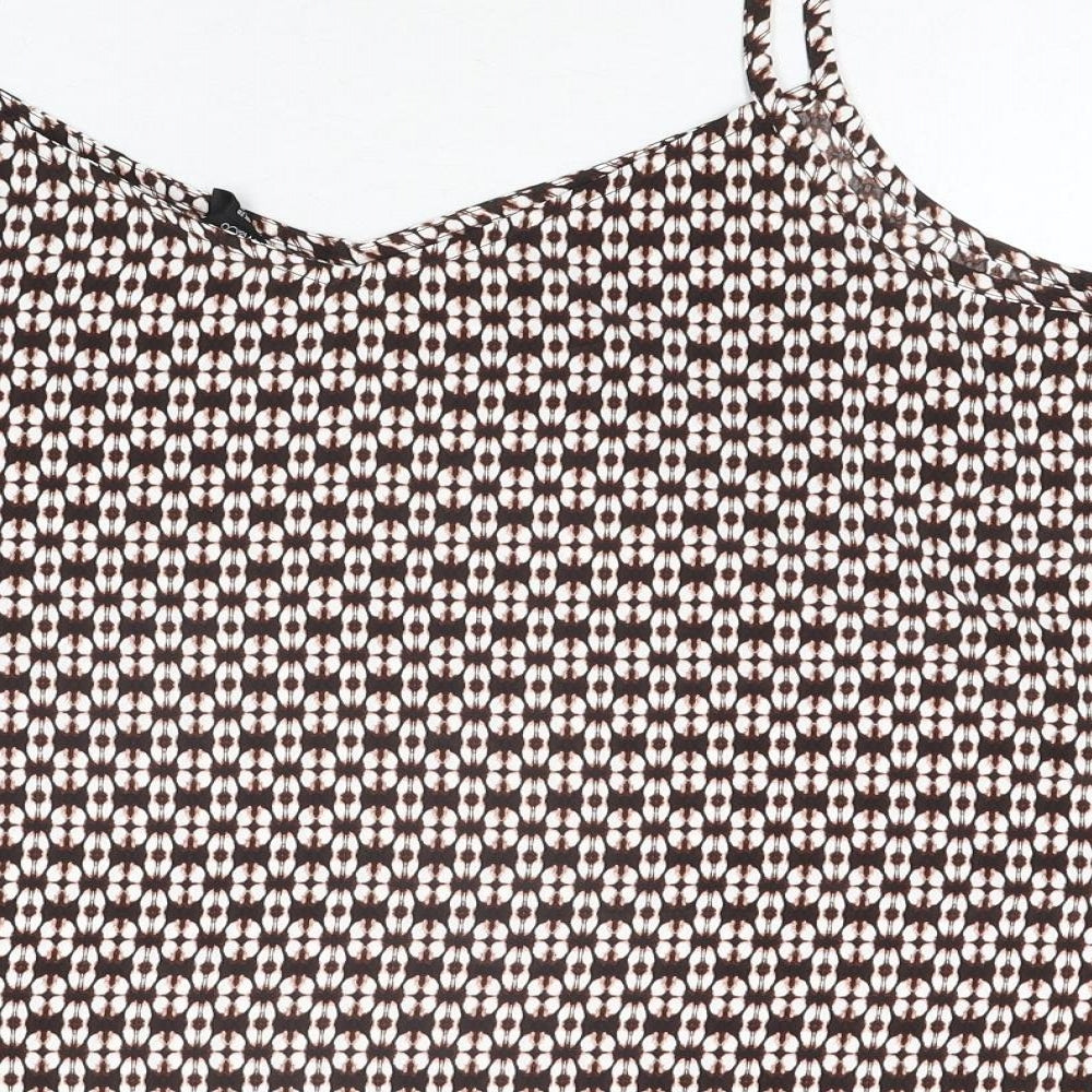 Womens UK Size 20 M&Co Beige Basic Blouse