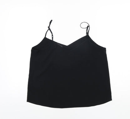 Womens UK Size 14 Marks and Spencer Black Camisole Blouse