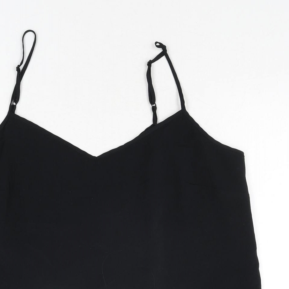 Womens UK Size 14 Marks and Spencer Black Camisole Blouse