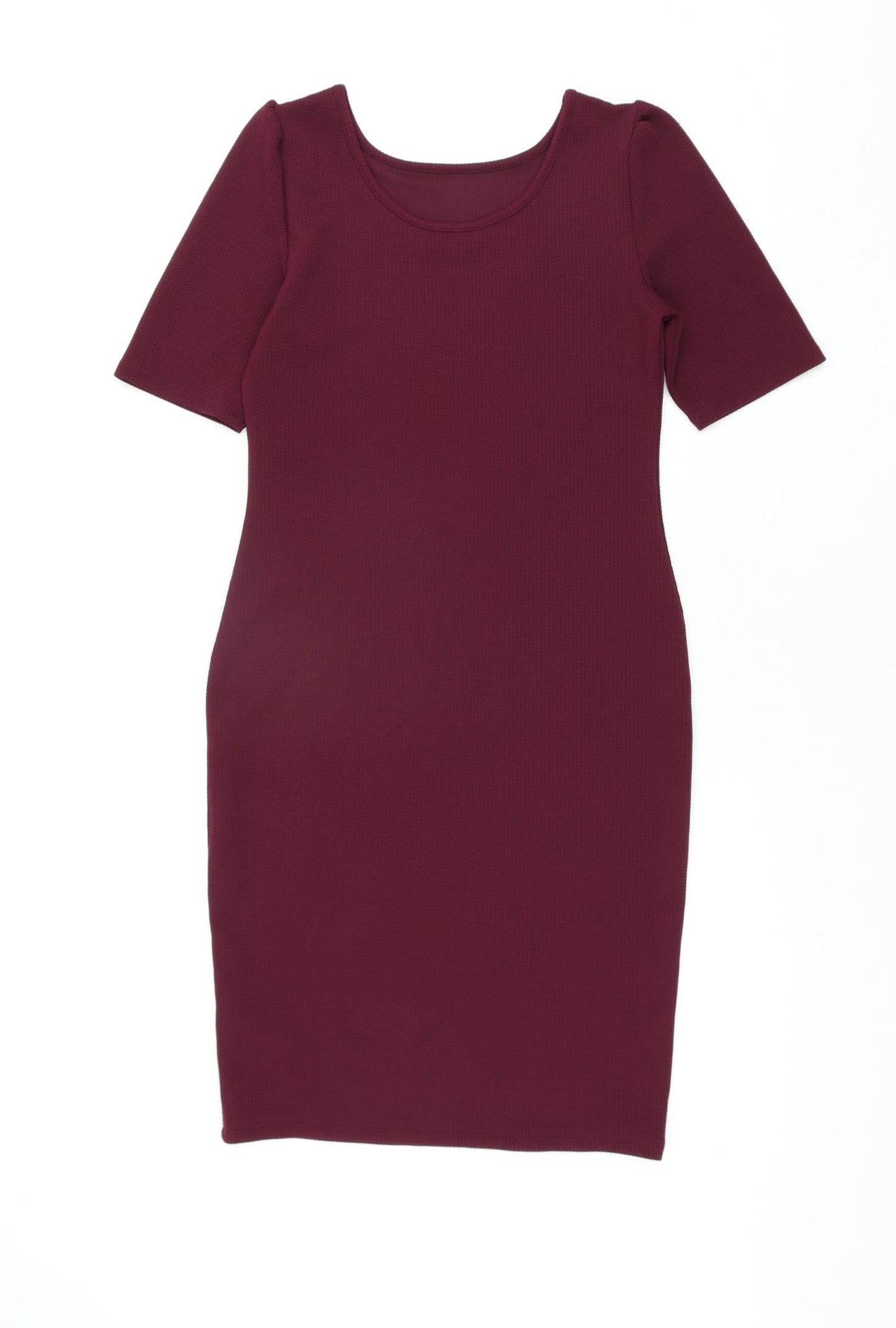 Dorothy Perkins Womens Purple Polyester Bodycon Size 12 Round Neck Pullover