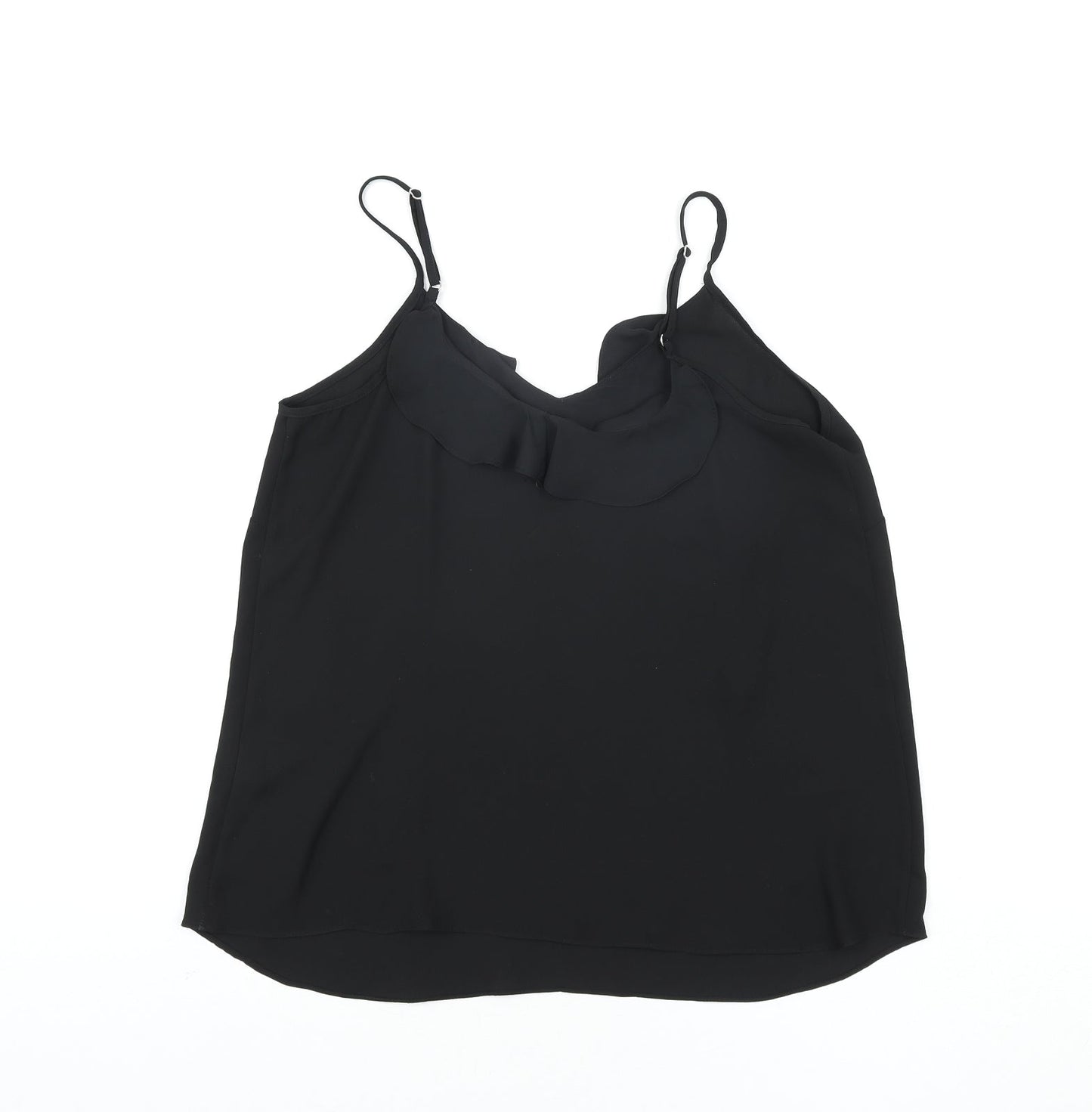Womens UK Size 12 Wallis Black Basic Blouse