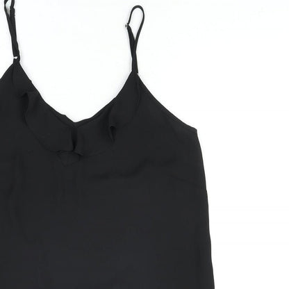 Womens UK Size 12 Wallis Black Basic Blouse
