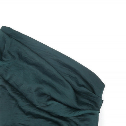 Womens UK Size 8 ASOS Green Basic Blouse