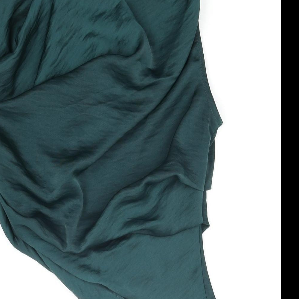 Womens UK Size 8 ASOS Green Basic Blouse