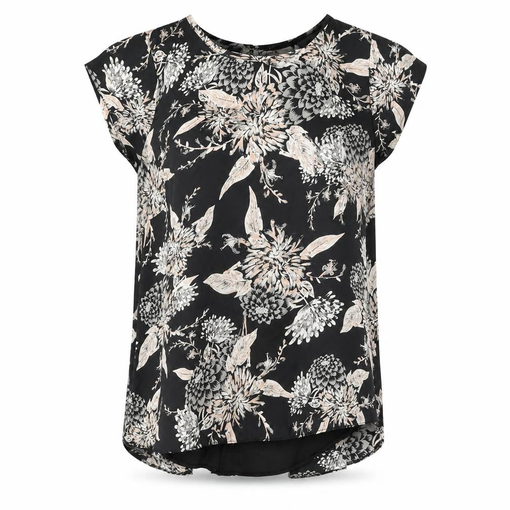 Womens UK Size 12 Dorothy Perkins Black Basic Blouse