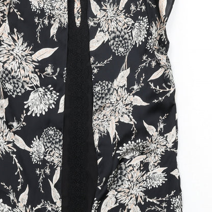 Womens UK Size 12 Dorothy Perkins Black Basic Blouse