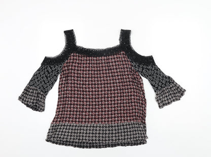Womens UK Size 12 Marks and Spencer Multicoloured Basic Blouse