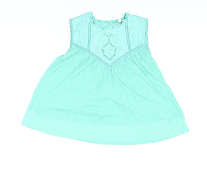 Womens UK Size 12 Per Una Green Basic Blouse