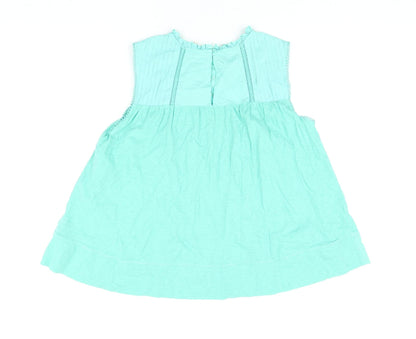 Womens UK Size 12 Per Una Green Basic Blouse