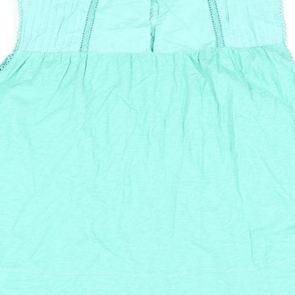 Womens UK Size 12 Per Una Green Basic Blouse