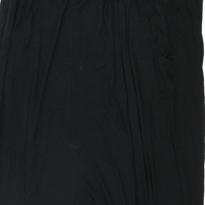 Maine Womens Black Viscose Harem Trousers Size 22 L28 in Regular