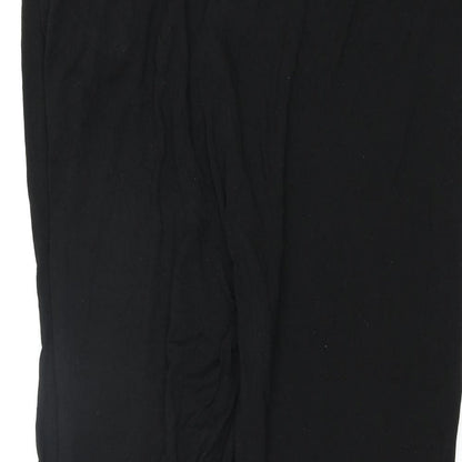 Maine Womens Black Viscose Harem Trousers Size 22 L28 in Regular