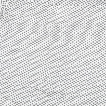 Womens UK Size S Mango White Basic Button-Up
