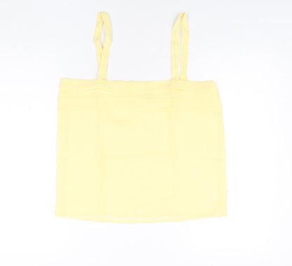 Womens UK Size 14 Classic Yellow Basic Blouse