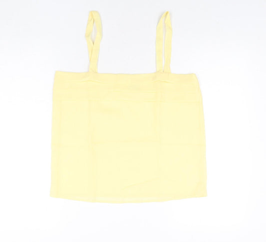 Womens UK Size 14 Classic Yellow Basic Blouse
