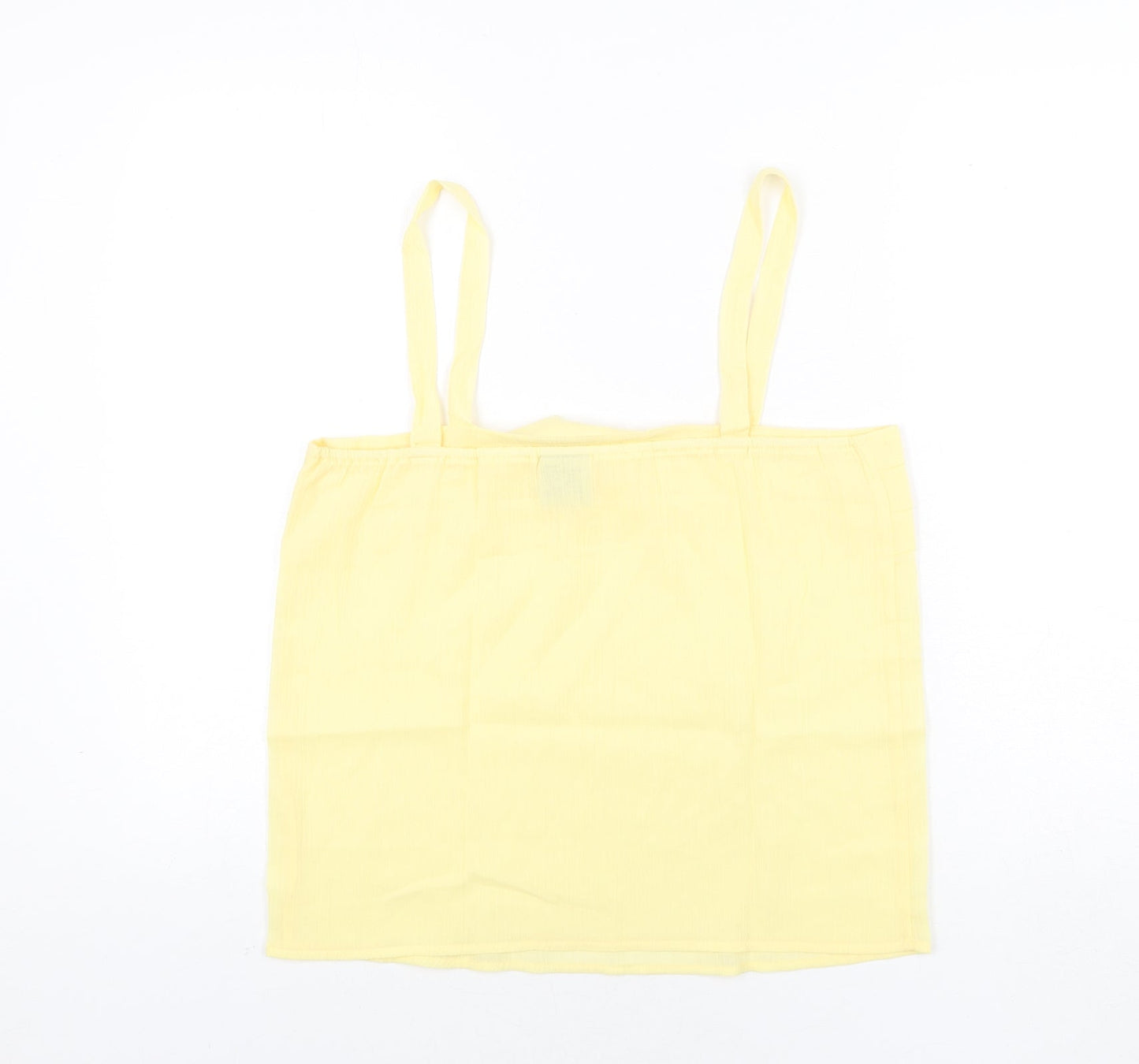 Womens UK Size 14 Classic Yellow Basic Blouse