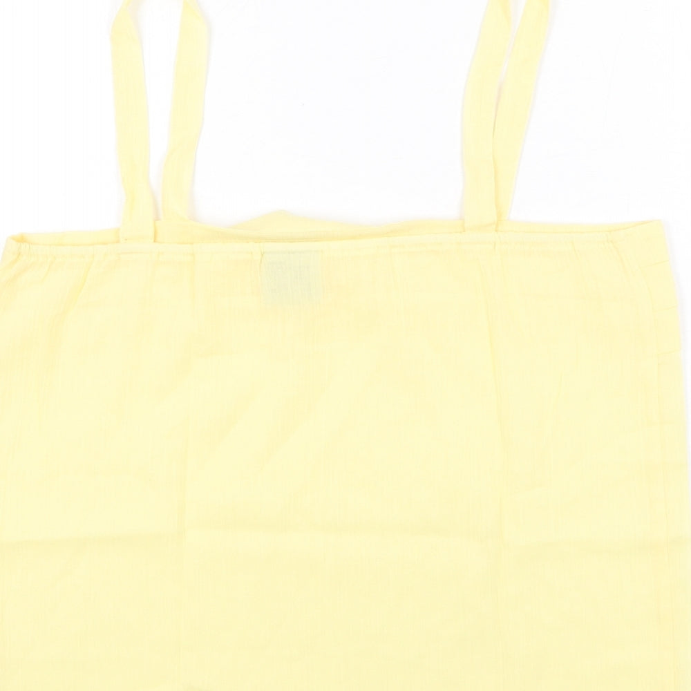 Womens UK Size 14 Classic Yellow Basic Blouse