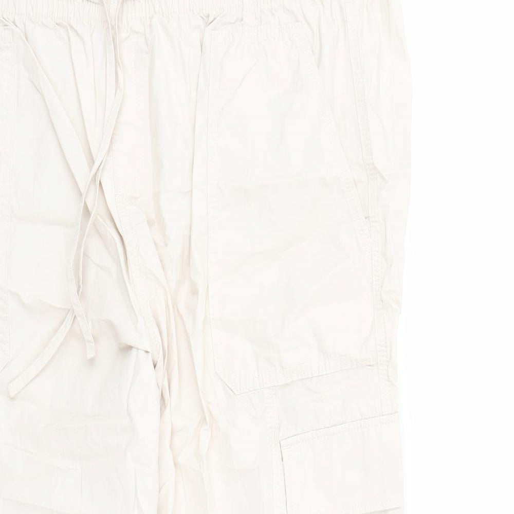 Womens UK Size 20 Marks and Spencer Regular Fit Cargo Beige Trousers