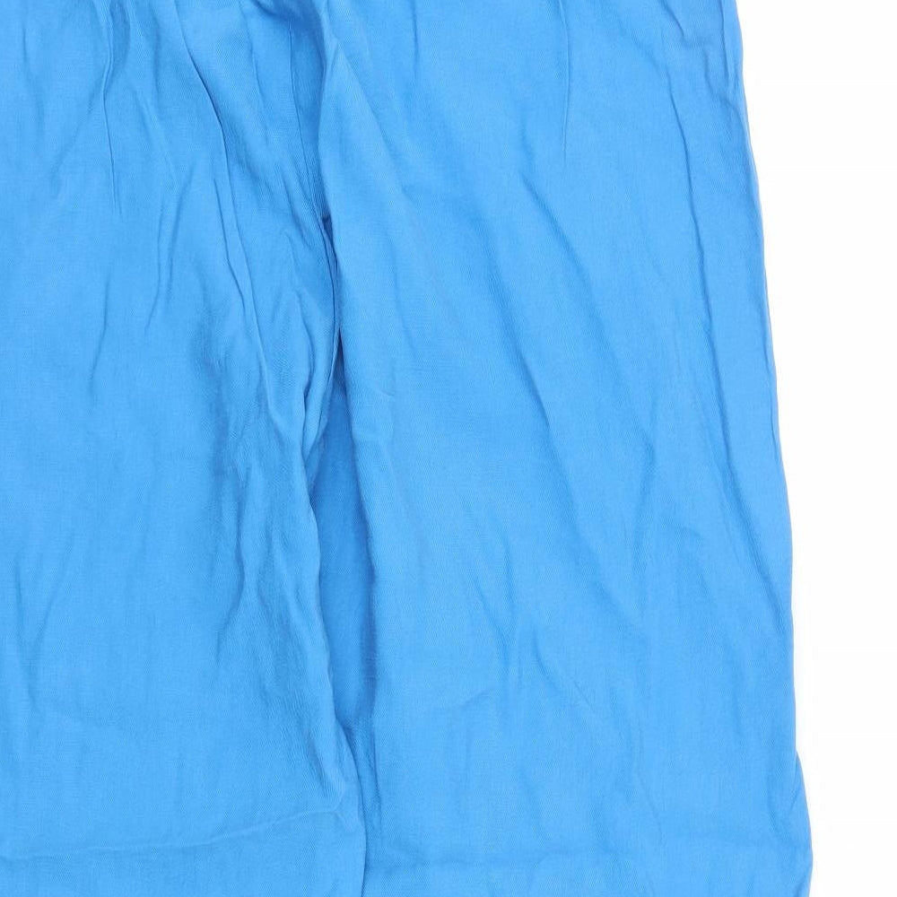 Womens UK Size 22 Marks and Spencer Regular Fit Carrot Blue Trousers