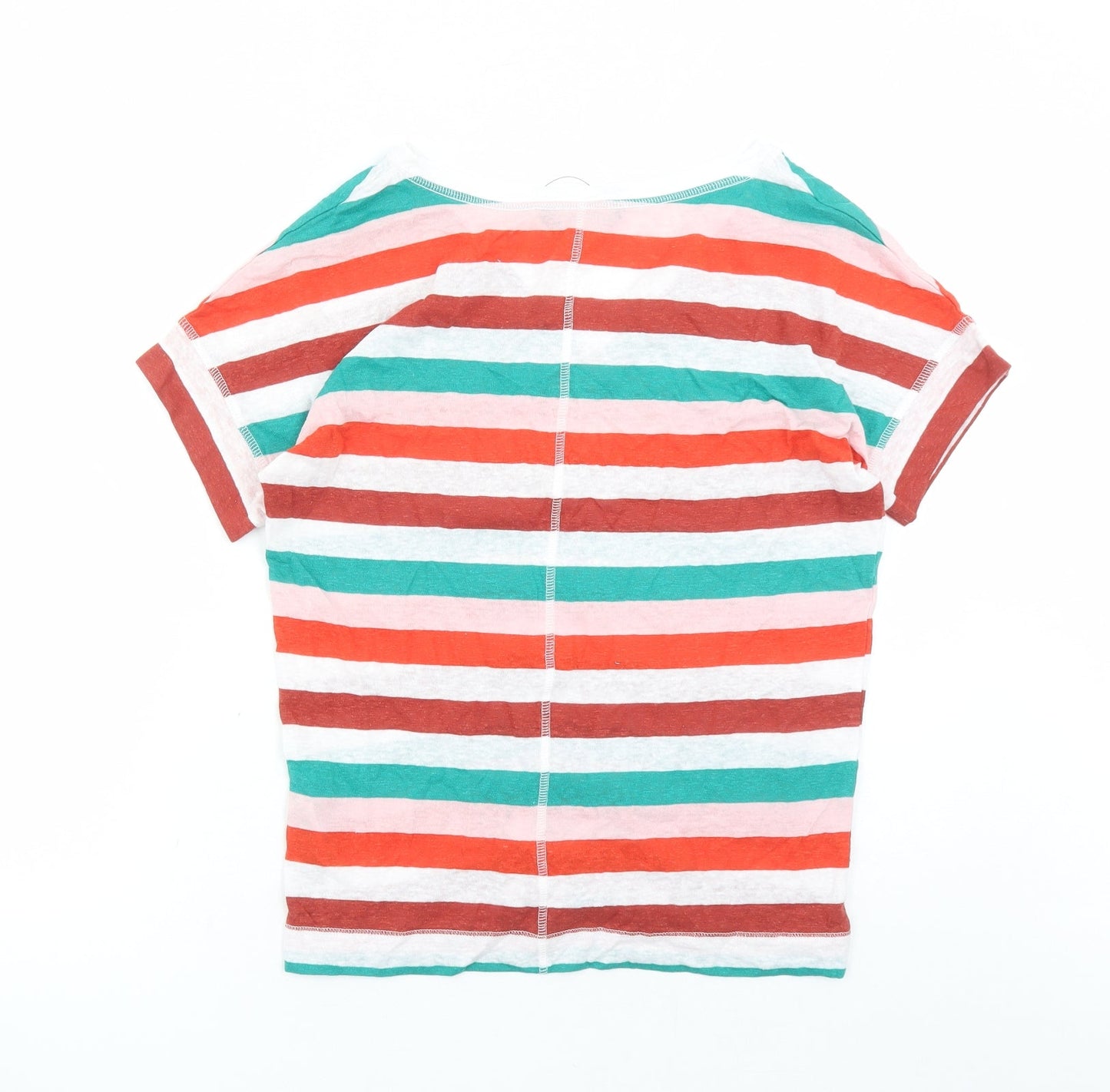 Womens UK Size 8 Marks and Spencer Multicoloured Basic T-Shirt