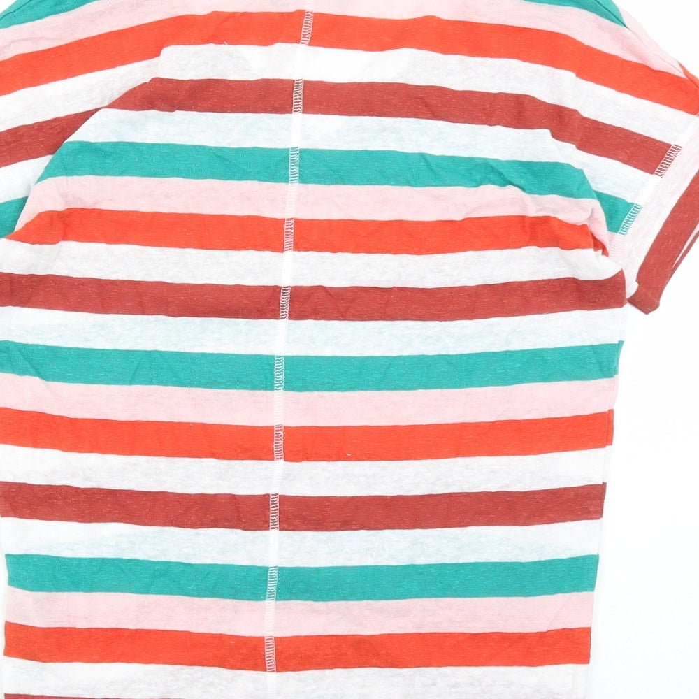 Womens UK Size 8 Marks and Spencer Multicoloured Basic T-Shirt