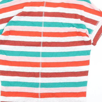 Womens UK Size 8 Marks and Spencer Multicoloured Basic T-Shirt
