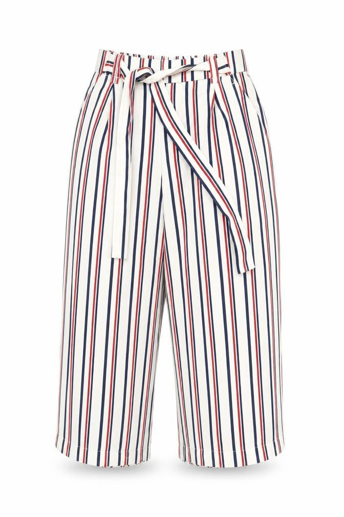 Womens UK Size S Zara Regular Fit Cropped Ivory Trousers