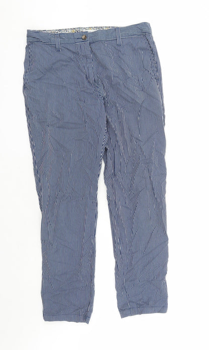 Womens UK Size 12 Marks and Spencer Regular Fit  Blue Trousers