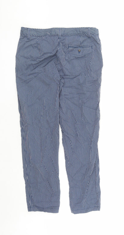 Womens UK Size 12 Marks and Spencer Regular Fit  Blue Trousers