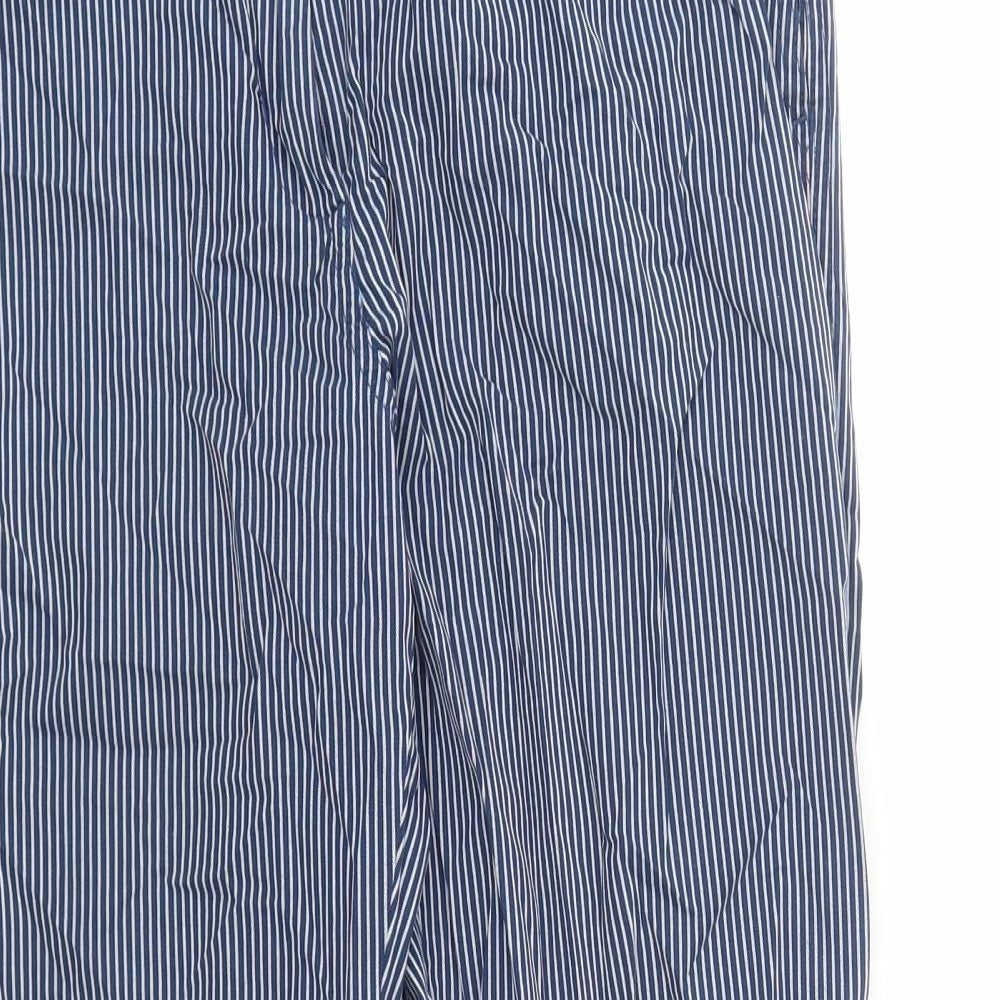 Womens UK Size 12 Marks and Spencer Regular Fit  Blue Trousers