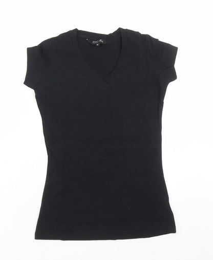 Womens UK Size S Spirit of Arabia Black Basic T-Shirt