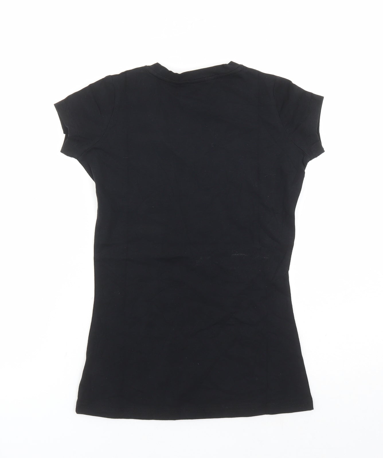 Womens UK Size S Spirit of Arabia Black Basic T-Shirt