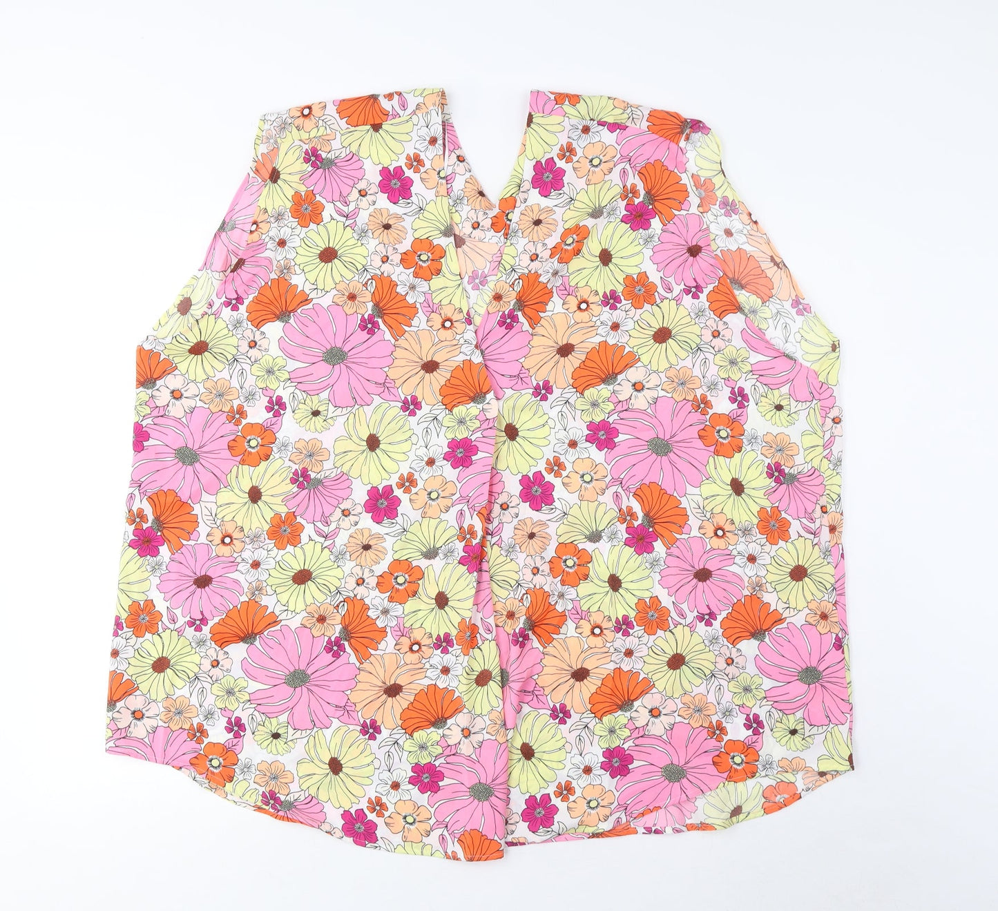 Womens UK Size 24 Marks and Spencer Multicoloured Basic Tank