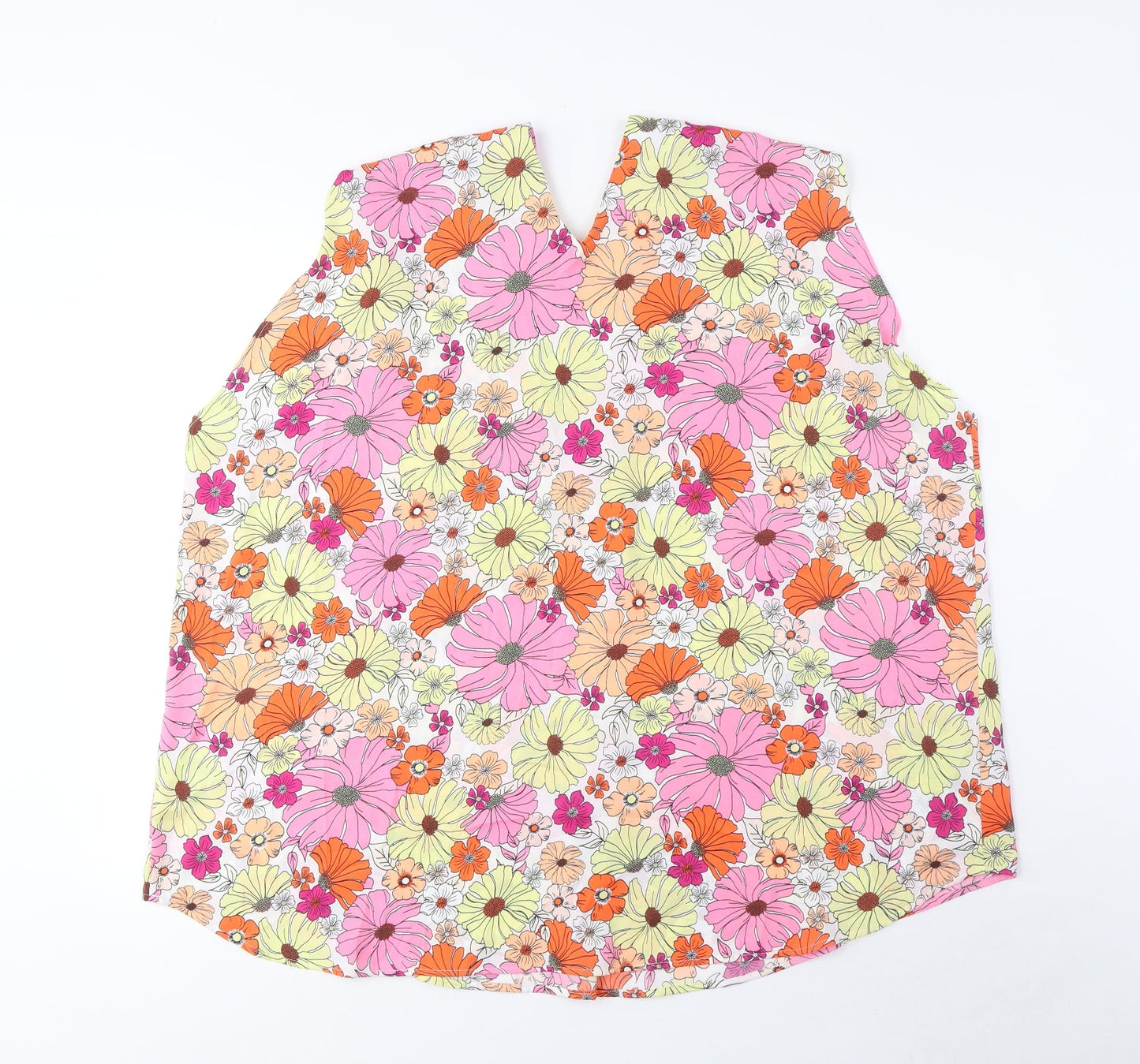 Womens UK Size 24 Marks and Spencer Multicoloured Basic Tank
