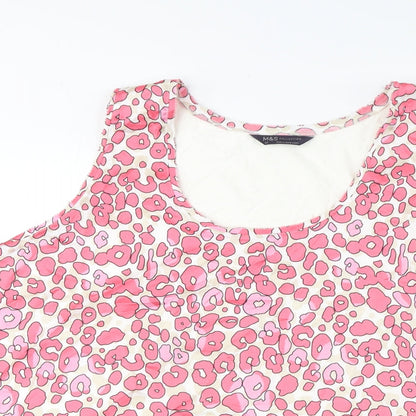 Womens UK Size 24 Marks and Spencer Pink Basic Tank