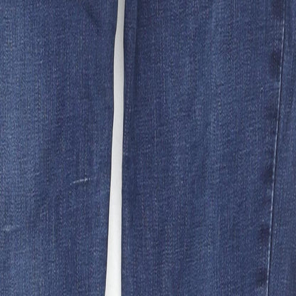 Levi's Womens Blue Cotton Skinny Jeans Size 27 in L30 in Slim Zip