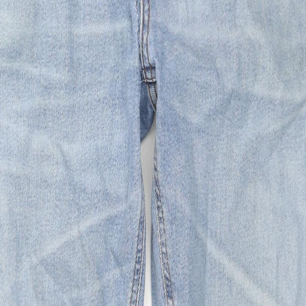 ASOS Womens Blue Cotton Skinny Jeans Size 32 in L30 in Regular Zip