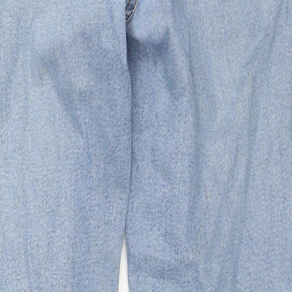 ASOS Womens Blue Cotton Skinny Jeans Size 32 in L30 in Regular Zip
