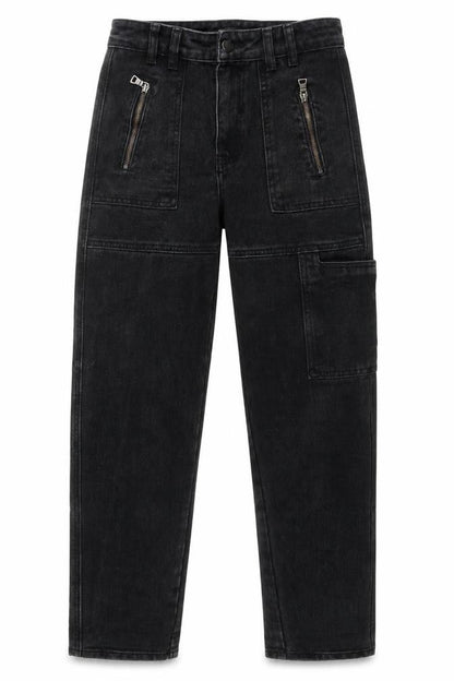 Womens UK Size 4 PRETTYLITTLETHING Regular Fit Straight Black Jeans