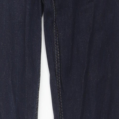 Easy Mens Blue Cotton Skinny Jeans Size 28 in L32 in Regular Zip