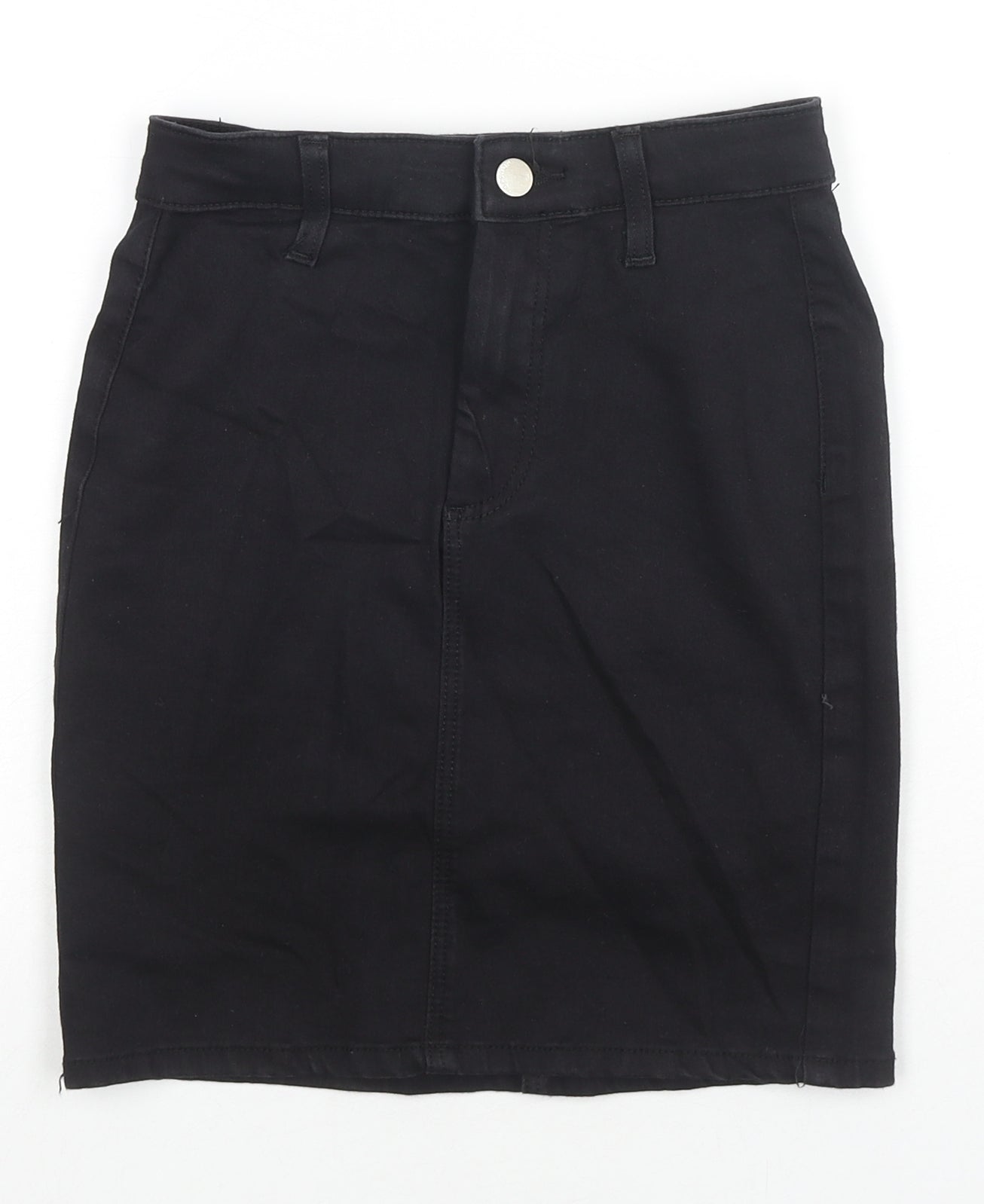 Womens UK Size 6 Topshop A-Line Denim Skirt